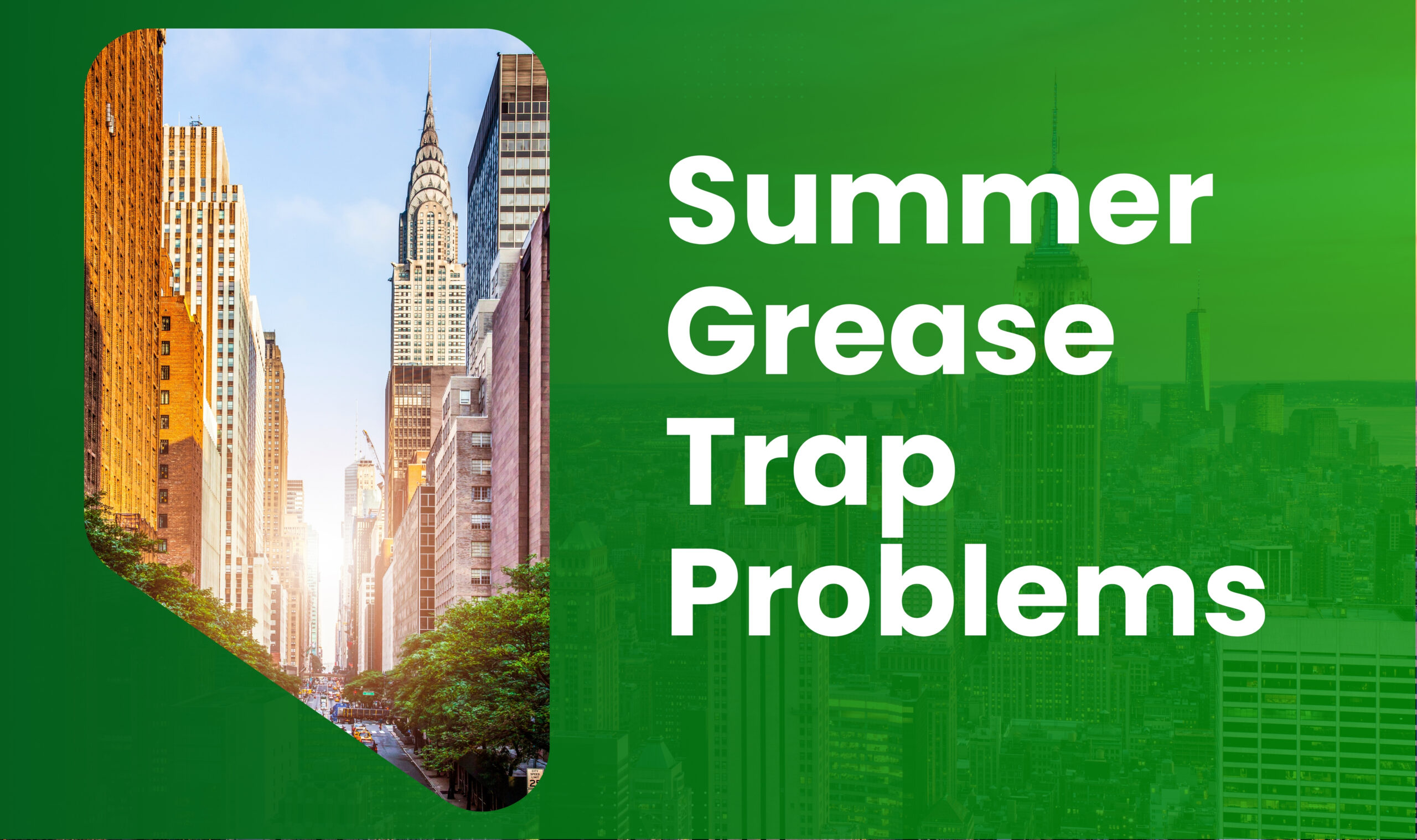 Summer Grease Trap Problems